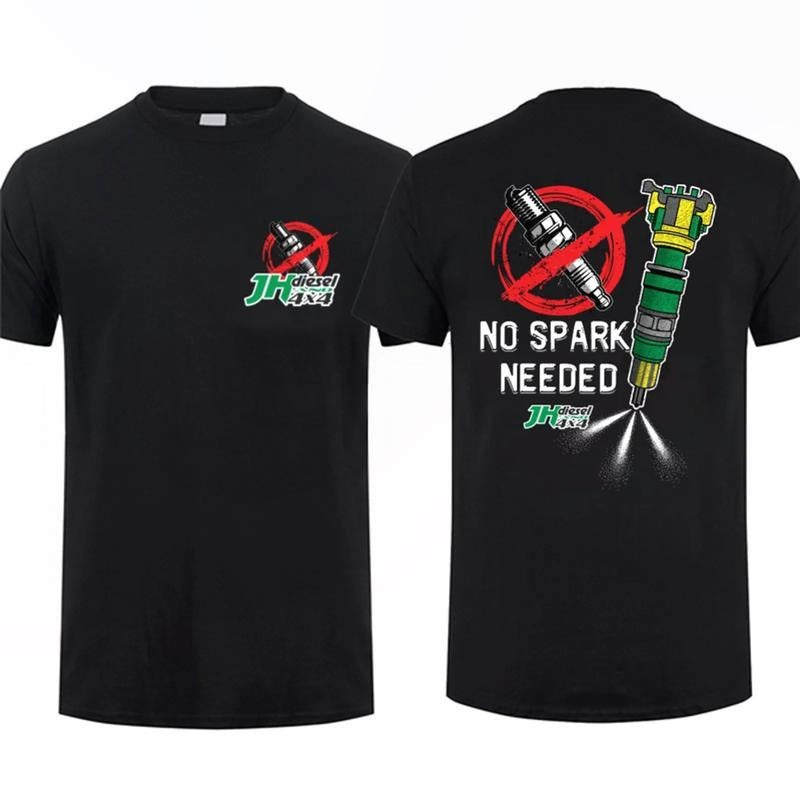 JH'S Diesel No Spark Needed Top Menswear Racing Fan Menswear T-Shirts, Hoodie, Sweatshirt