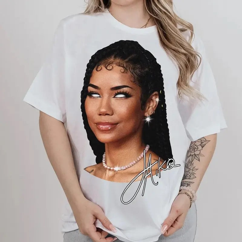 JHENE AIKO Big Face Rap Tee Shirt Hoodie Sweatshirt | PrintMintTees.com