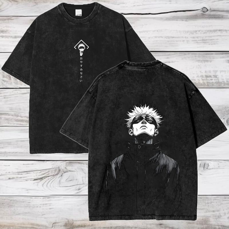 JJK Anime T-shirt, Satoru Gojo Anime Tee, Gift for Him Hoodie, Sweatshirt | PrintMintTees.com