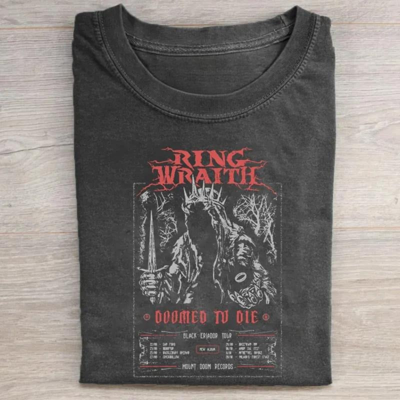 JRR Tolkien Ring Wraith Vintage LotR Nazgul One Ring Middle Earth JRR Tolkien Black Casual Top Shirt Hoodie Sweatshirt