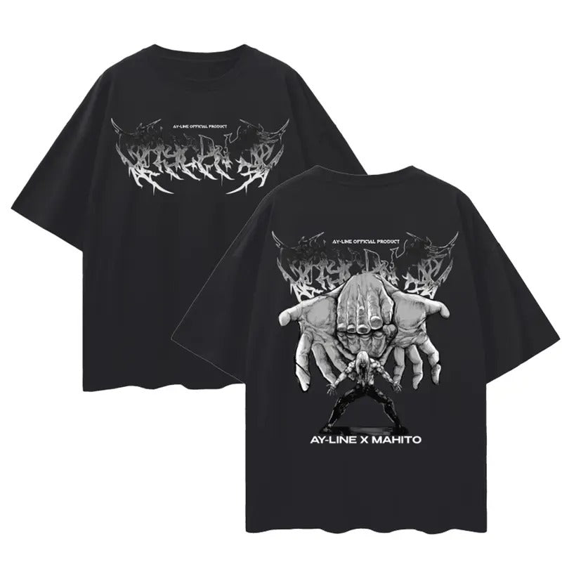 JUJUTSU KAISEN Mahito Metal Shirt T-Shirt, Crewneck Sweatshirt, Hoodie Sweatshirt, Hoodie, Comfort Colors | PrintMintTees.com