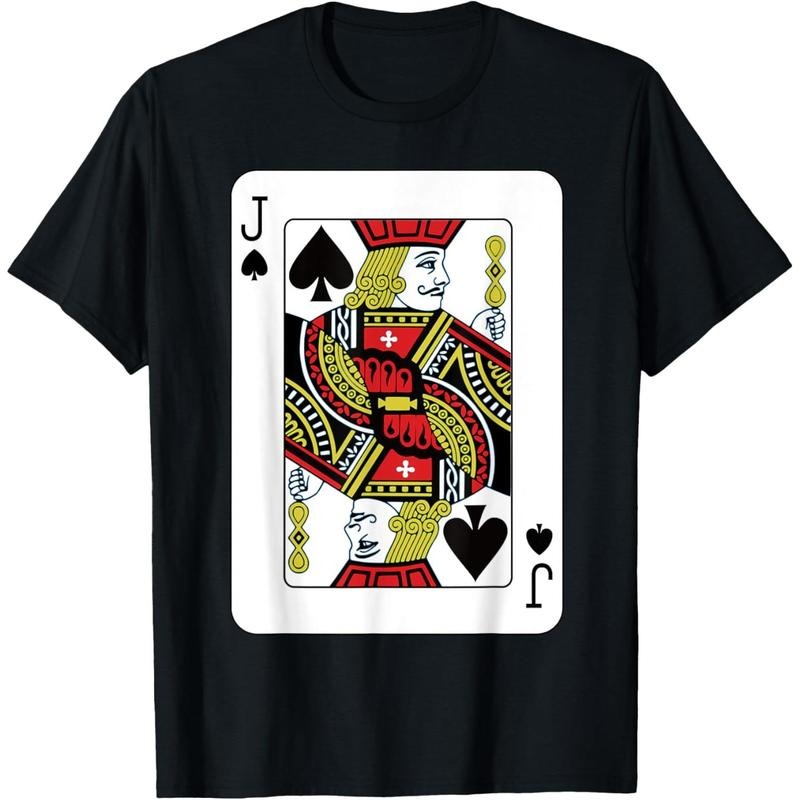 Jack Of The Spades Playing Card Poker T-Shirt made in usa Hoodie Sweatshirt | PrintMintTees.com