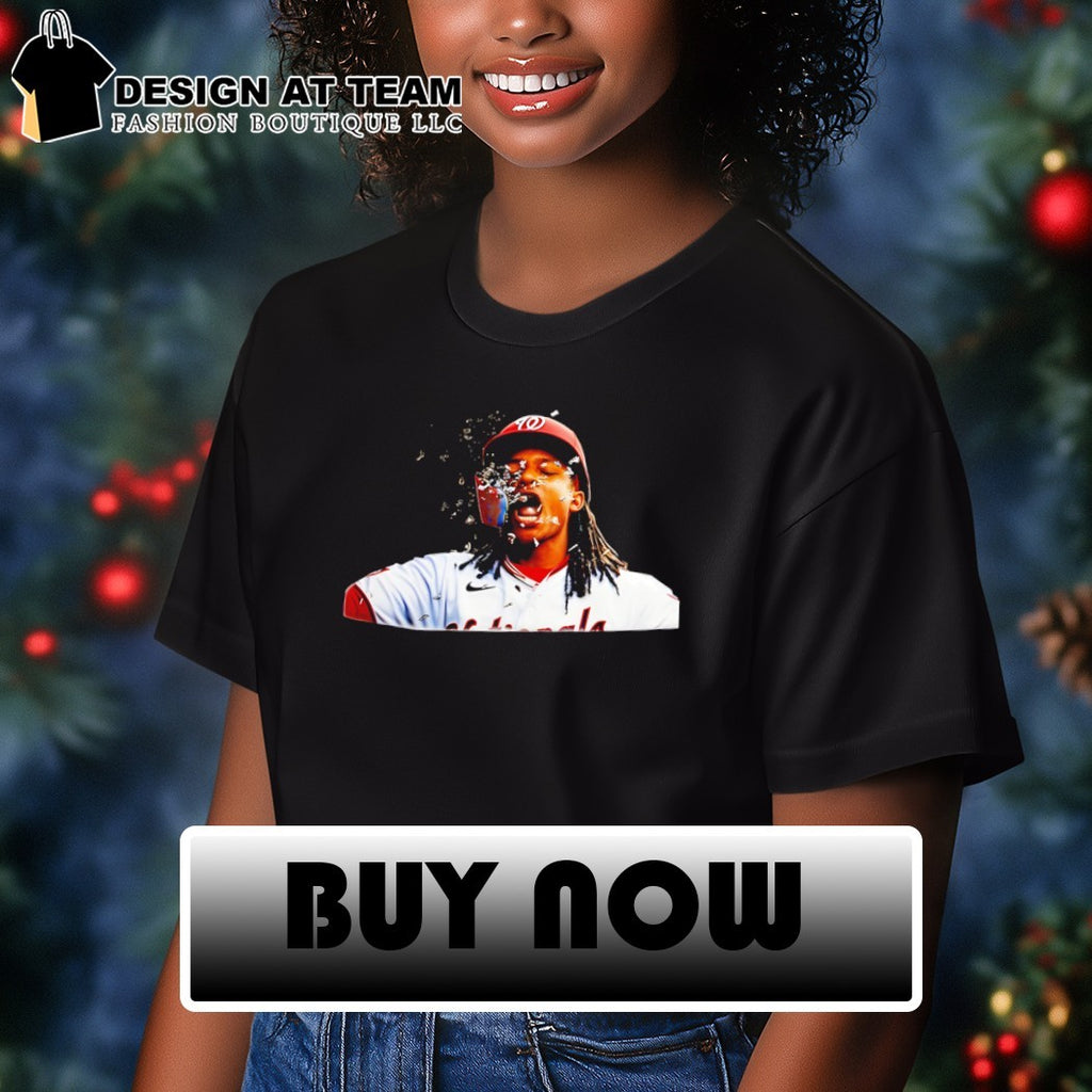 Jacob Young CJ Abrams Nationals Baseball shirt