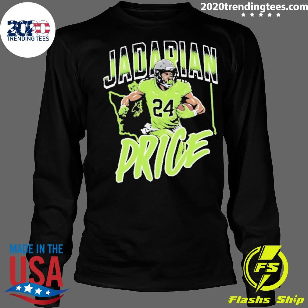 Jadarian Price Nfl Seattle Seahawks Player Pose Map Shirt