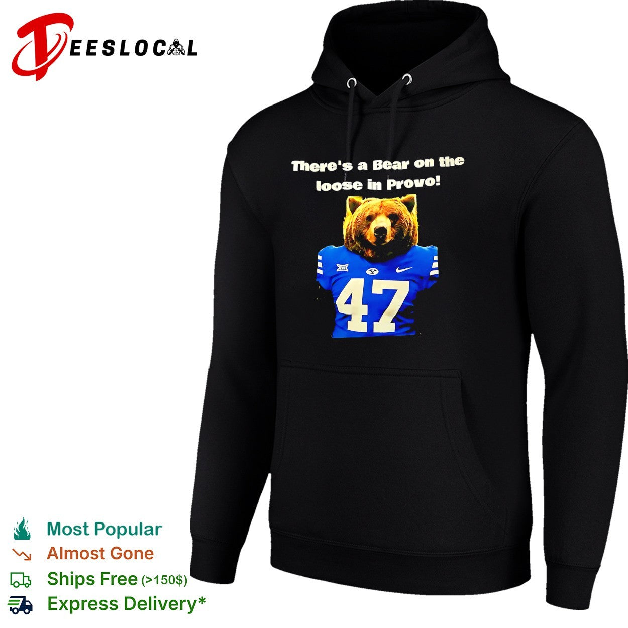 Jakob Robinson BYU Cougars Big 12 There is a Bear on the loose in Provo shirt