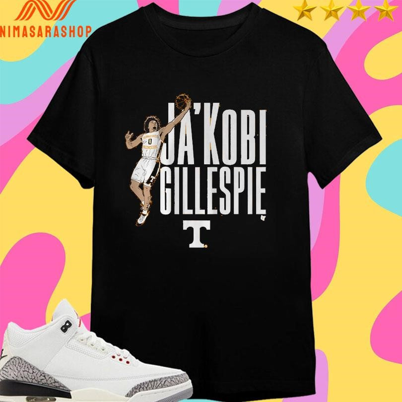 Ja’kobi Gillespie Name Pose Tennessee Volunteers Men’s Basketball Shirts