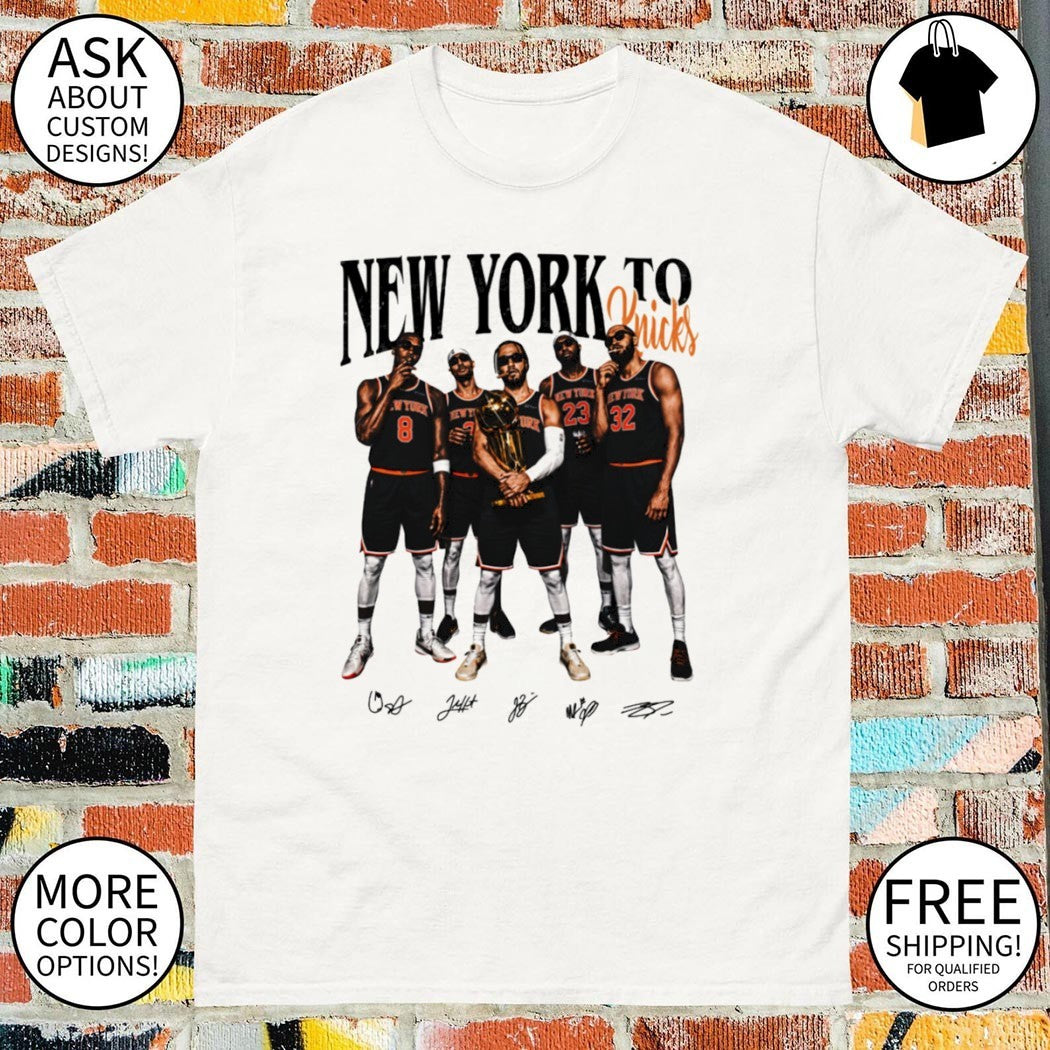 Jalen Brunson Anunoby Karl Anthony Towns Josh Hart Robinson New York Champs Basketball signature shirt