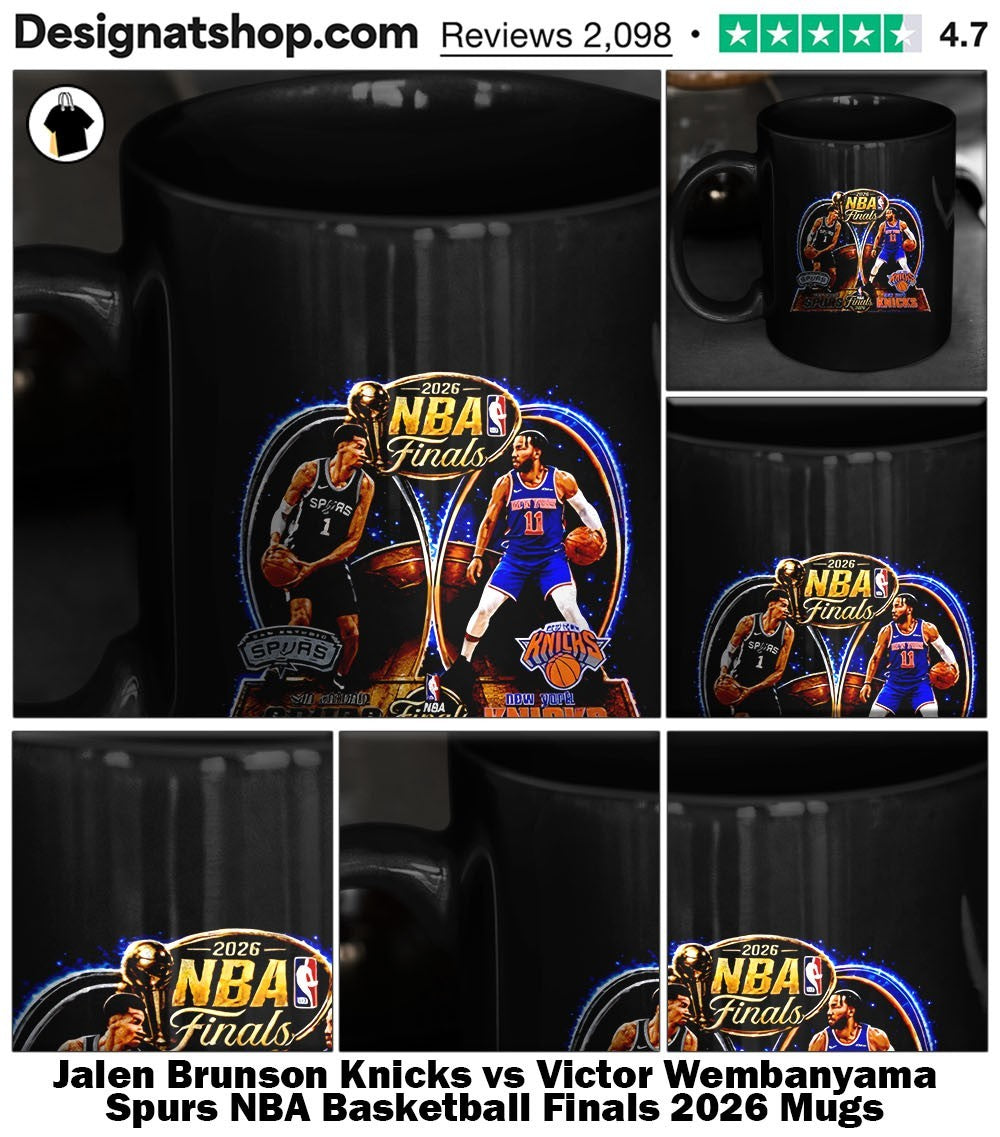 Jalen Brunson Knicks vs Victor Wembanyama Spurs NBA Basketball Finals 2026 shirt