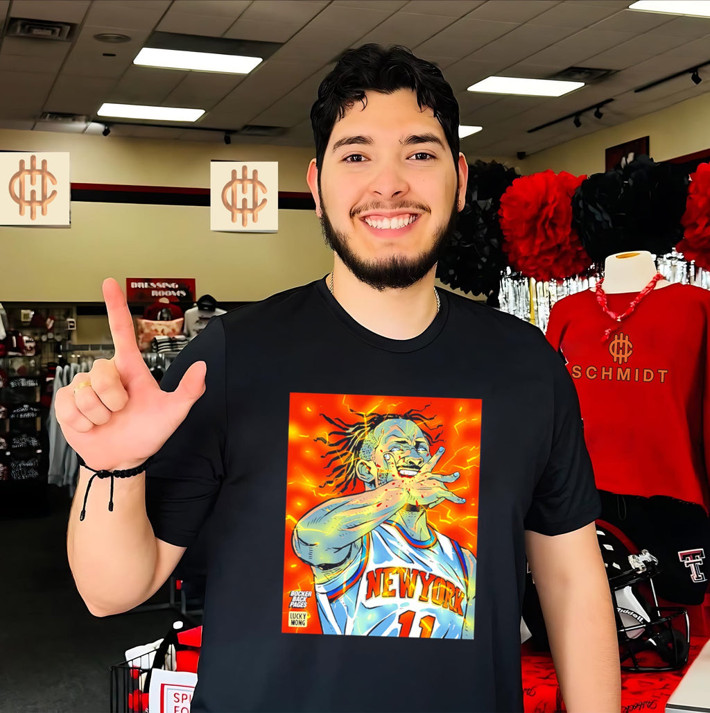 Jalen Brunson New York Knicks JB hand bite shirt