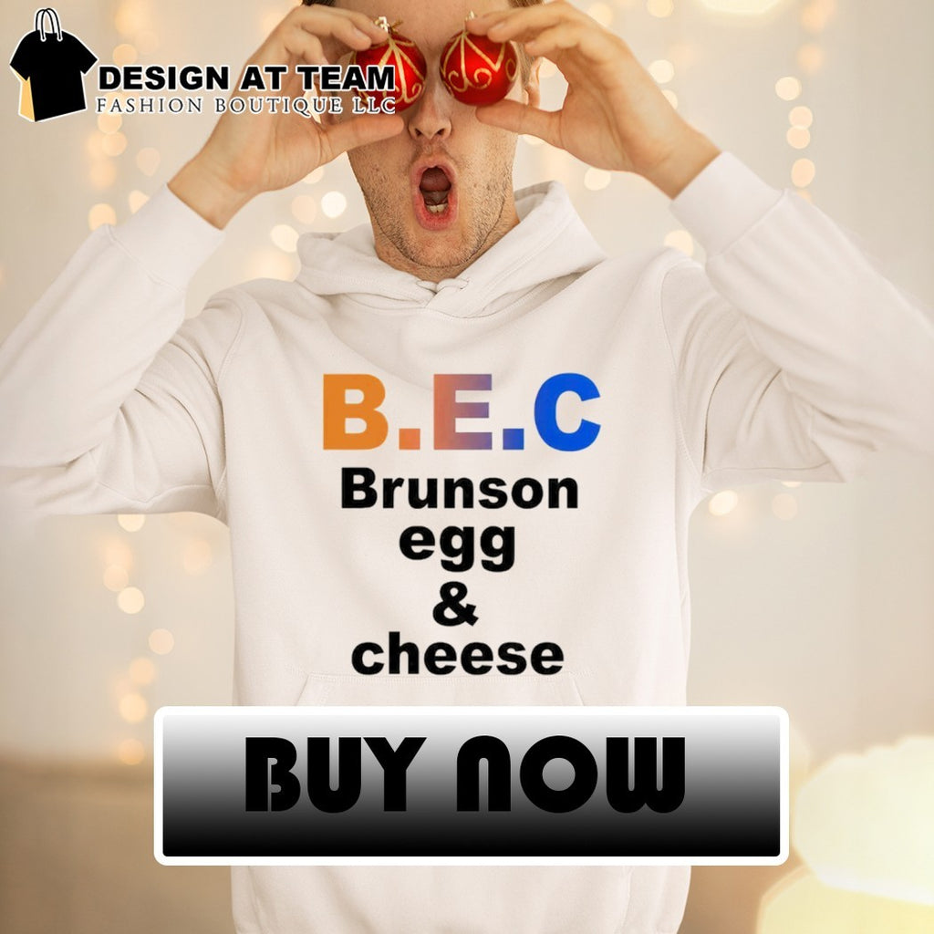 Jalen Brunson apparel B.E.C Brunson egg cheese shirt