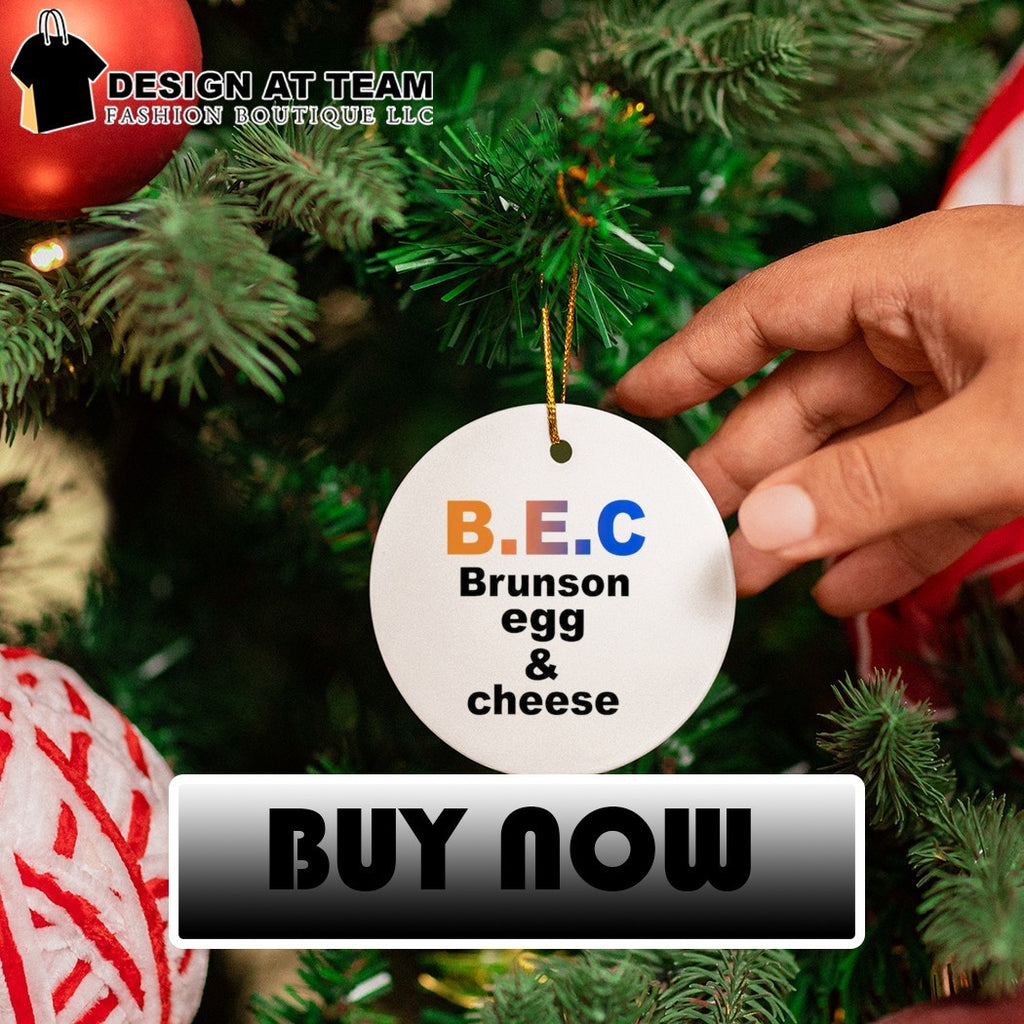 Jalen Brunson apparel B.E.C Brunson egg cheese shirt