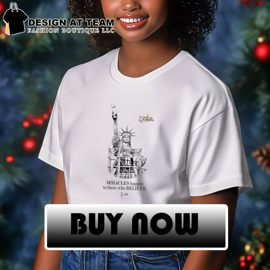 Jalen Brunson x Statue of Liberty Miracles happen to those who believe NBA Playoffs 2026 shirt
