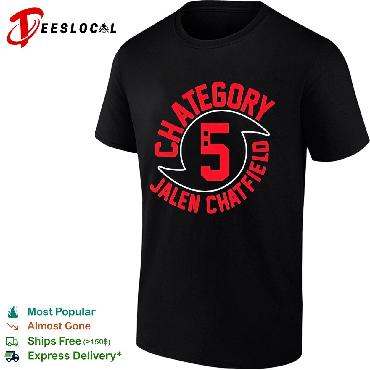 Jalen Chatfield Carolina Hurricanes Chategory 5 shirt