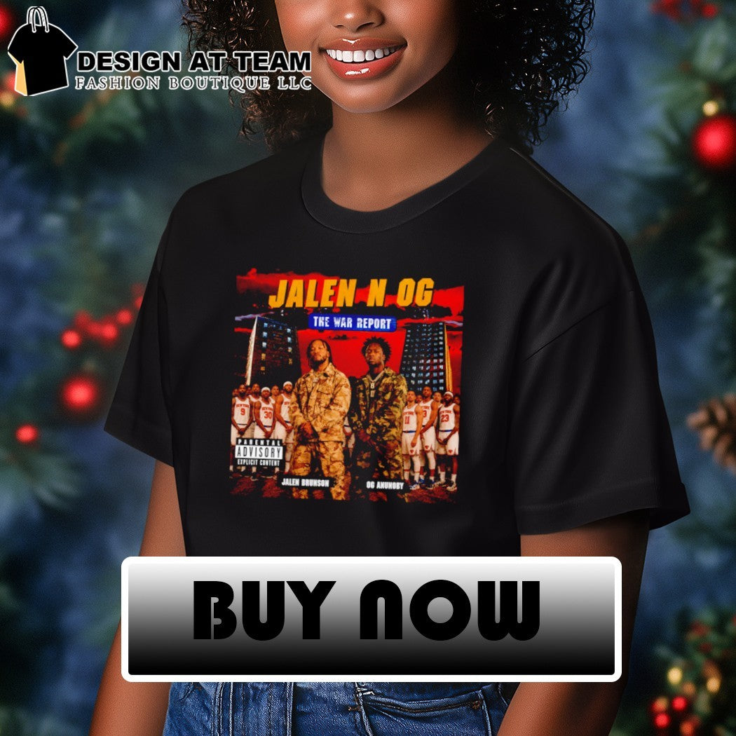 Jalen and OG Anunoby The war report parental advisory shirt
