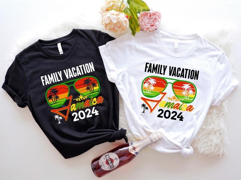 Jamaica Family Vacation 2024 Shirt, Matching Family Vacation T-shirt, Girls Weekend Adventure Tee, Jamaica Travel Short...
