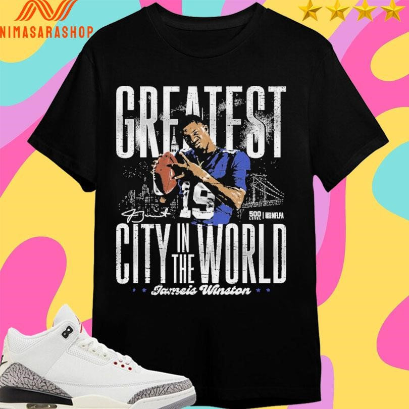 Jameis Winston New York Giants Greatest City In The World Shirts