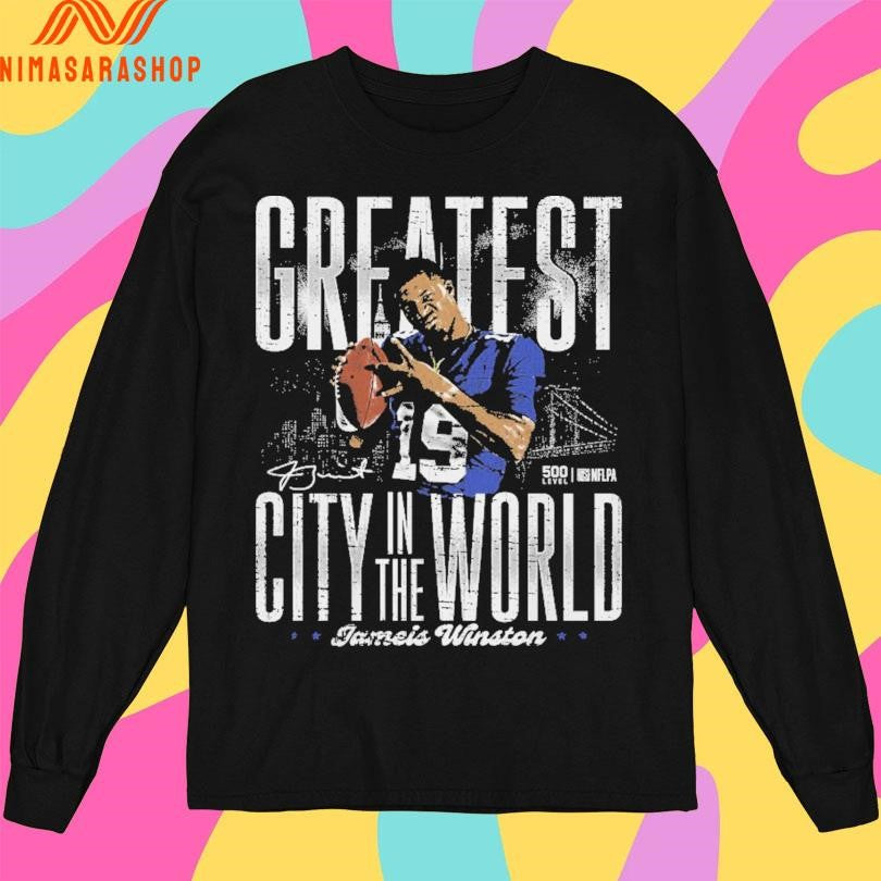Jameis Winston New York Giants Greatest City In The World Shirts