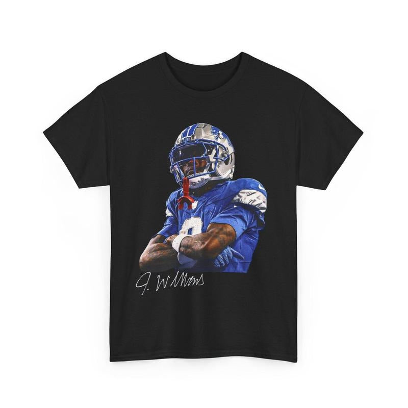 Jameson Williams T Shirt Lions Tee Jameson Williams Graphic Shirt Hoodie, Sweatshirt | PrintMintTees.com