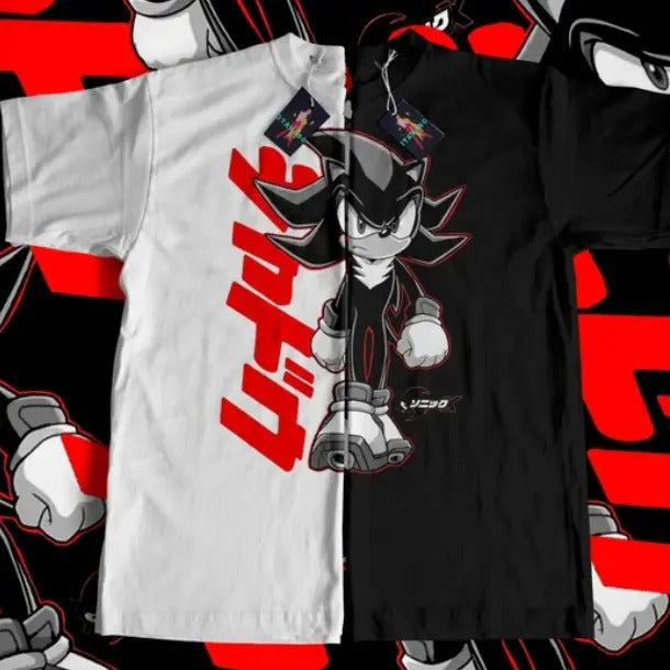 Japanese style Hedgehog shirt, Sonic Adventure T-Shirt, Unisex Vintage Graphic Tees Gothic Grunge Y2k Emo Scene Amity...