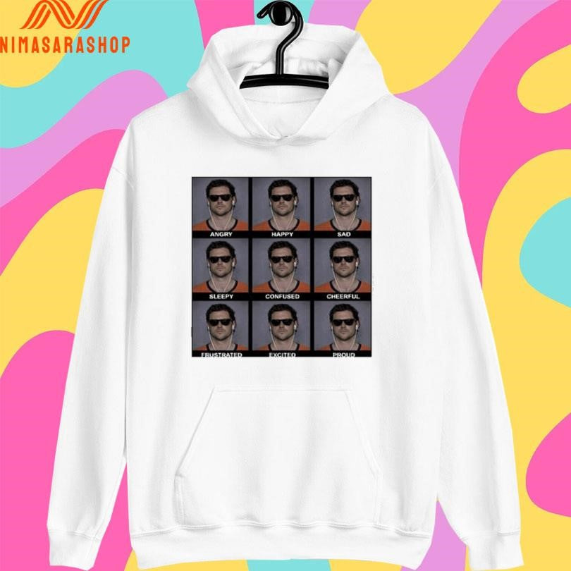 Jarrett Stidham Angry Happy Sad Sleepy Confused Cheerful Frustrated Excited Proud Emoji Shirts