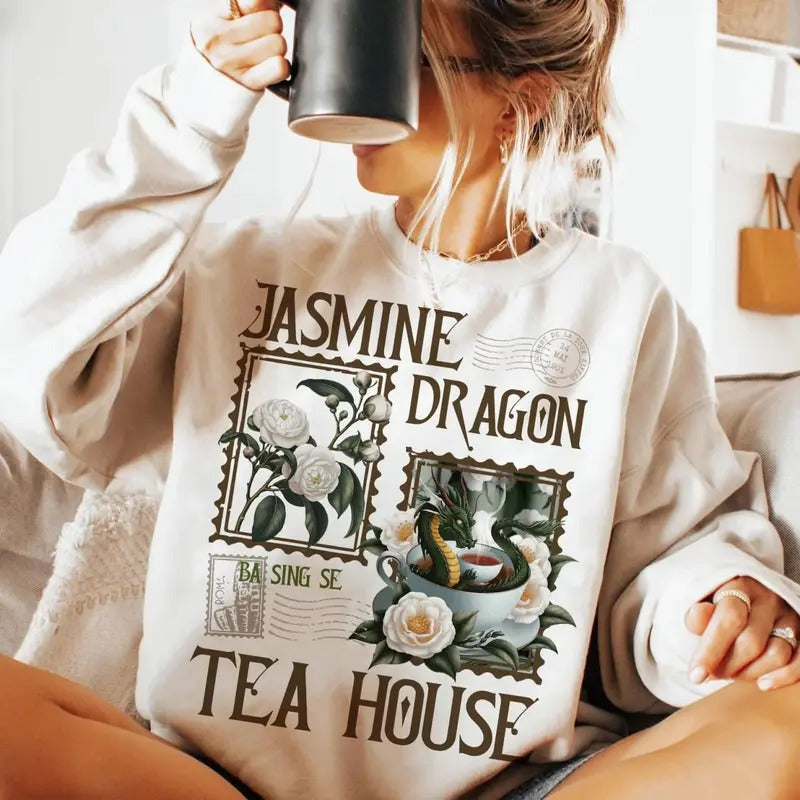 Jasmine Dragon Tea House Sweatshirt, Uncle Iroh Tee Shirt, Ba Sing Se Shirt, Anime Lover Gift, Avatar The Last Airbender...