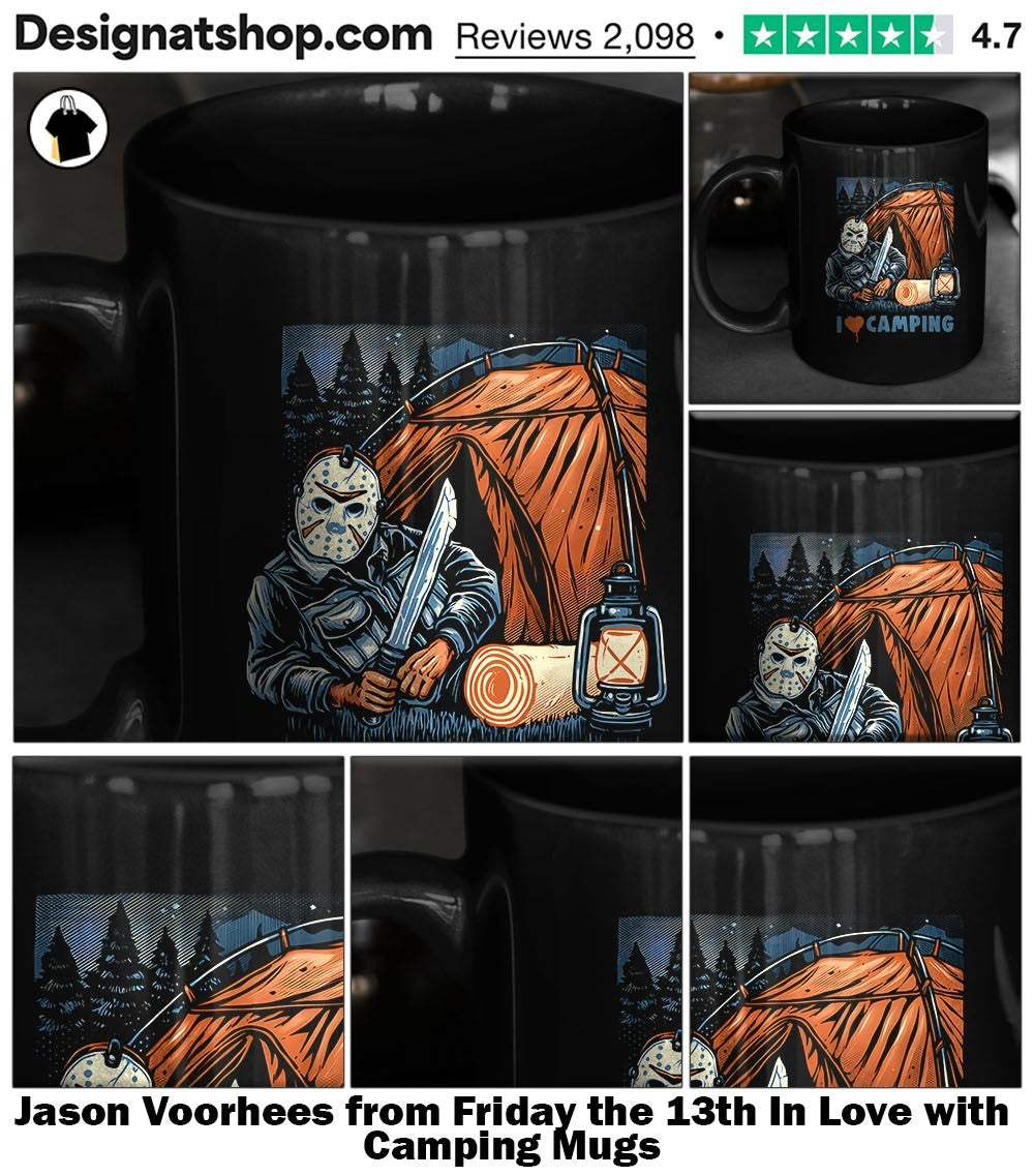 Jason Voorhees from Friday the 13th In Love with Camping shirt