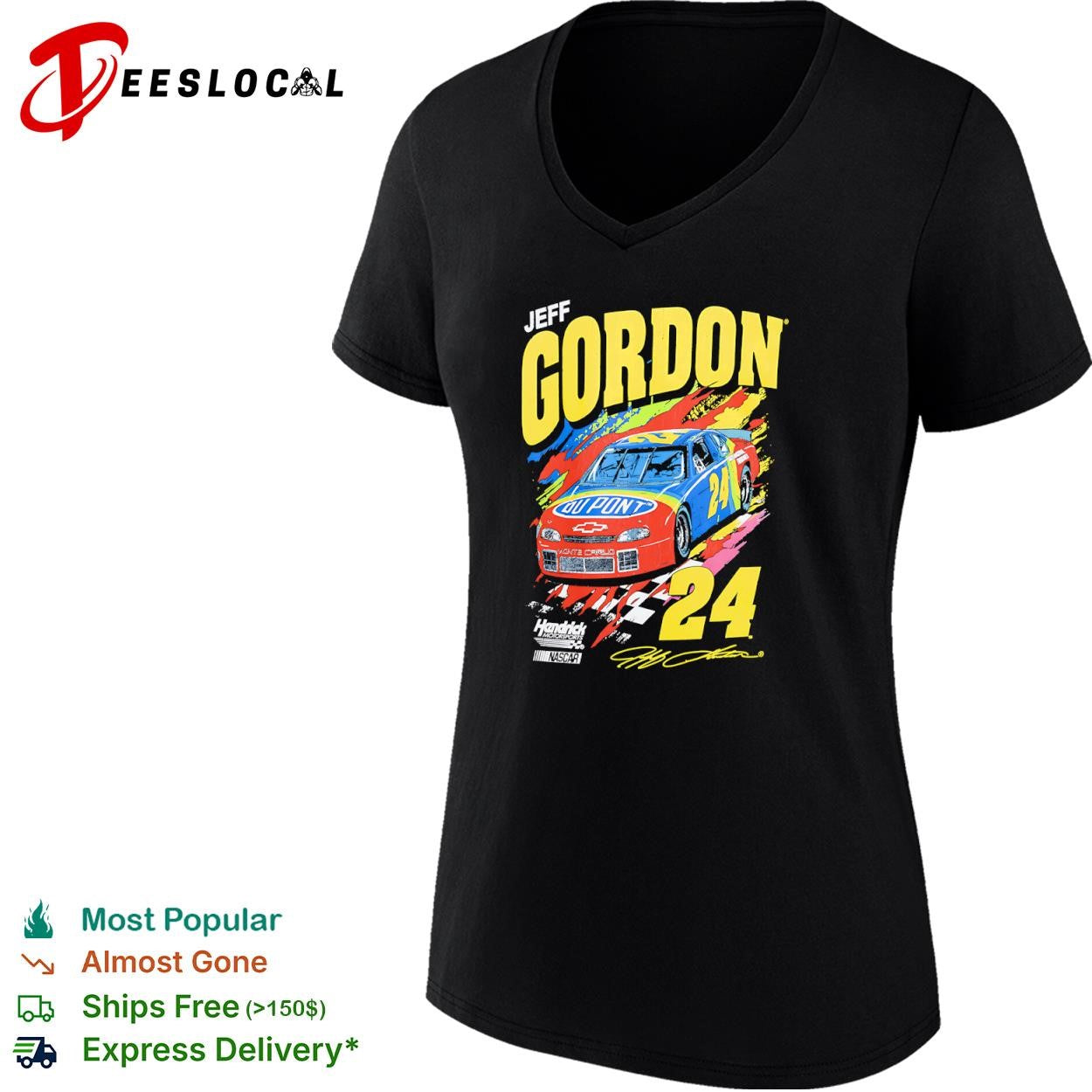 Jeff Gordon Hendrick Motorsports NASCAR 24 DuPont Monte Carlo racing shirt