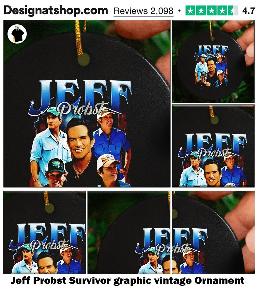Jeff Probst Survivor graphic vintage shirt
