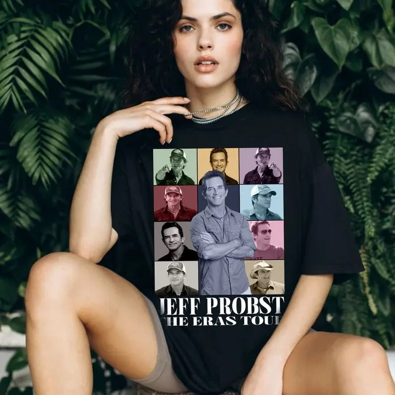 Jeff Probst tour shirt cool fan art t-shirt 90s tee, Retro Shirt For Fan Sweatshirt Hoodie | PrintMintTees.com