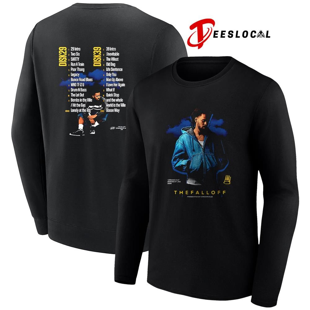 Jermaine Cole The Fall Off tracklist graphic shirt