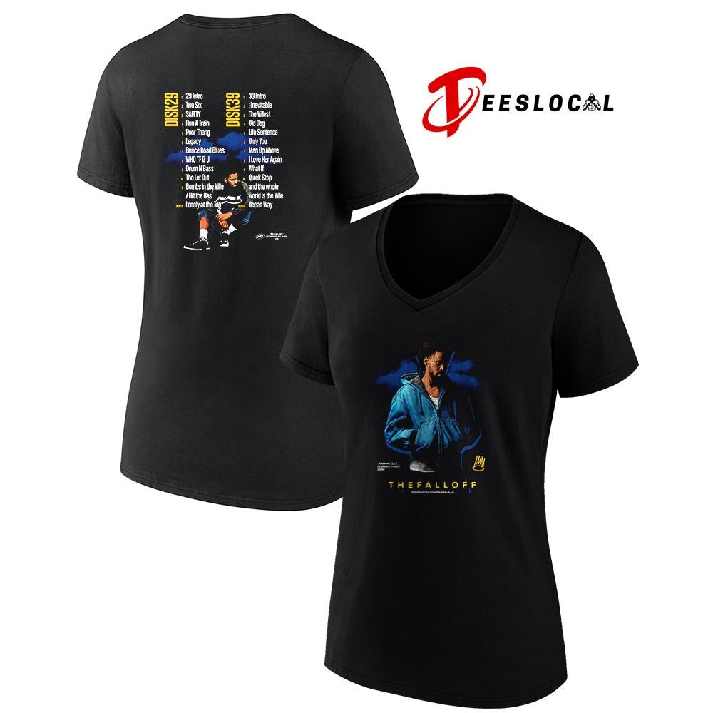 Jermaine Cole The Fall Off tracklist graphic shirt