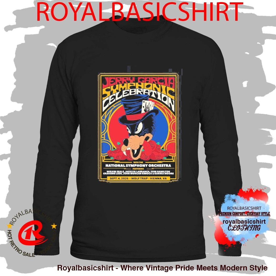Jerry Garcia Symphonic Celebration With The National Symphony Orchestra In Vienna Virginia 2026 At Wolf Trap On September 4 2026 T-Shirt