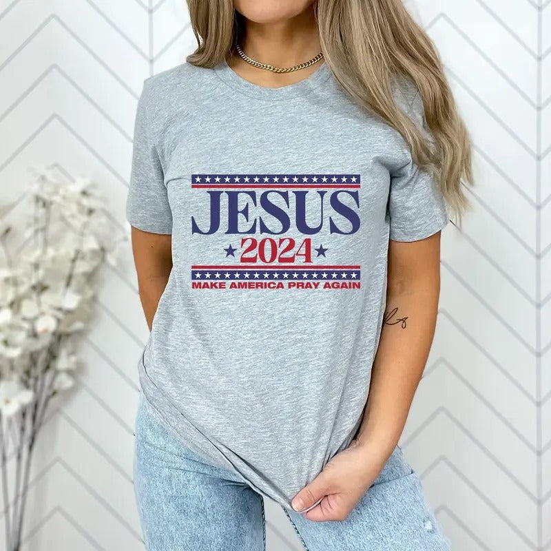Jesus 2024  Shirt Hoodie Sweatshirt | PrintMintTees.com
