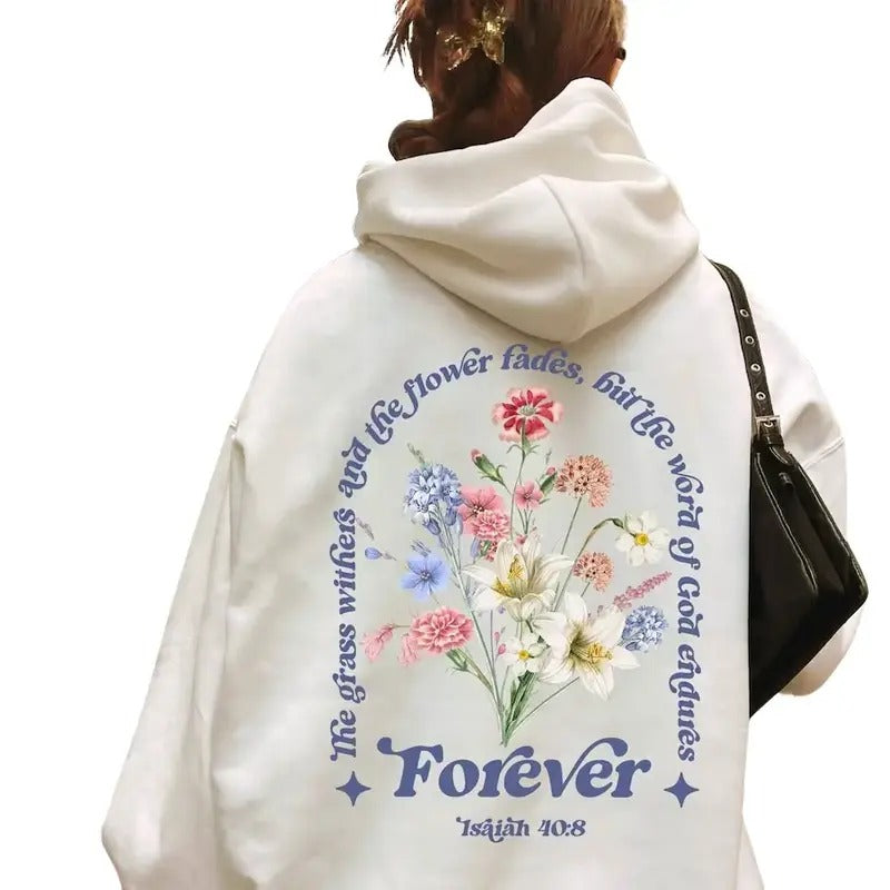 Jesus Hoodie Aesthetic Christian Sweatshirt Womens Religious Shirt Womenswear Cotton | PrintMintTees.com