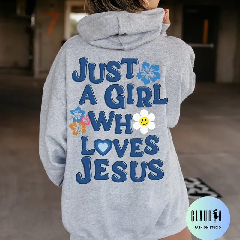 Jesus Hoodie Hibiscus Hoodie Christian Merch Christian Hoodie Preppy Hoodie Jesus Sweatshirt Christian Sweatshirt...