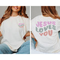 "Jesus Loves You" T-Shirt - Christian Shirt, Relaxed Fit, Summer Wear, Casual Style