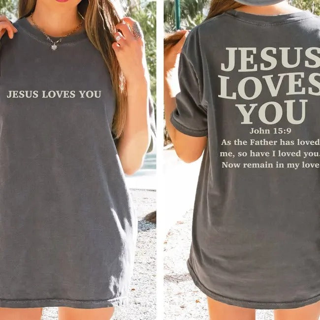 Jesus Loves You Shirt , Christian Shirt , Jesus Shirts , Bible Verse Shirt , Religious Shirt, Church Shirt, Believer,...