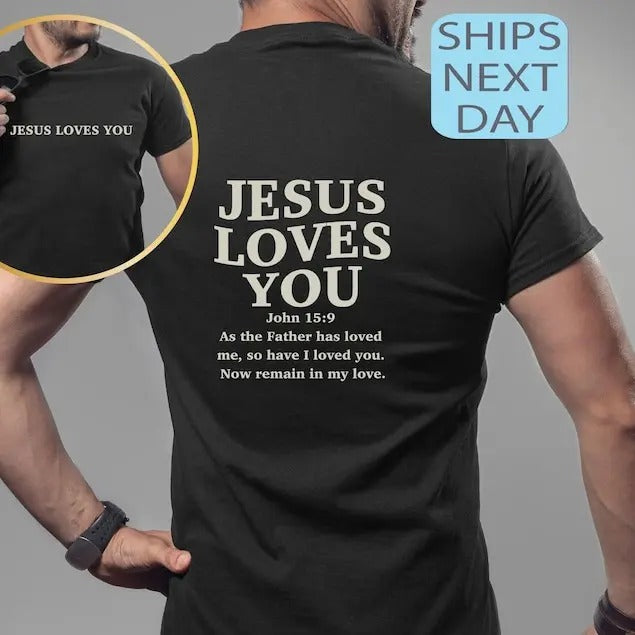 Jesus Loves You Tees, Jesus T-Shirt, Christian Shirt, Aesthetic Clothes, Bible Verse Shirt, Jesus Tees, Christian Merch ...