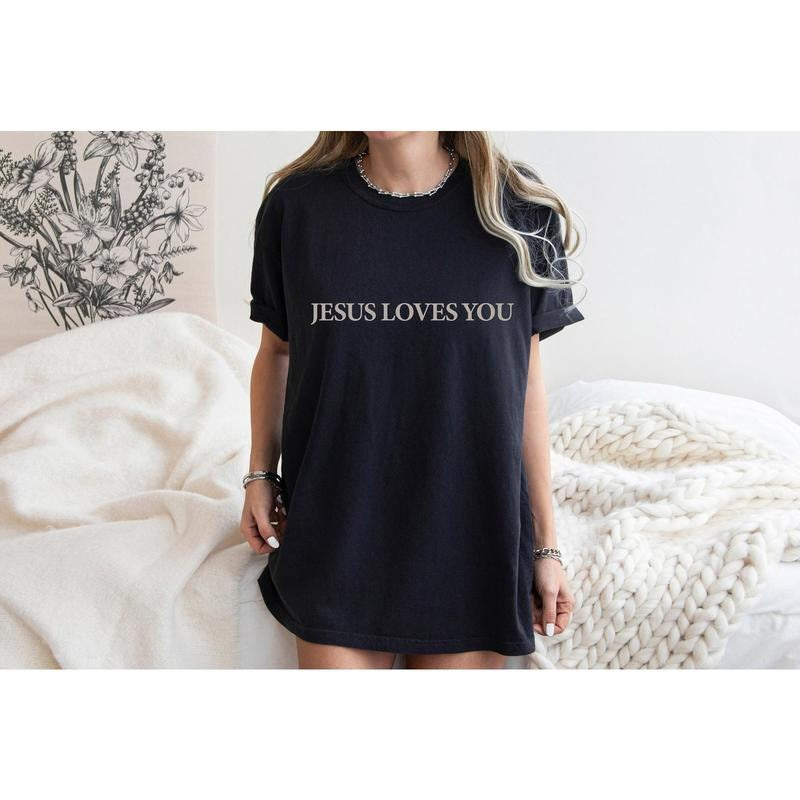 Jesus Loves You Tees, Jesus T-Shirt, Christian Shirt, Aesthetic Clothes,Bible Verse Shirt, Jesus Tees, Christian Merch ...