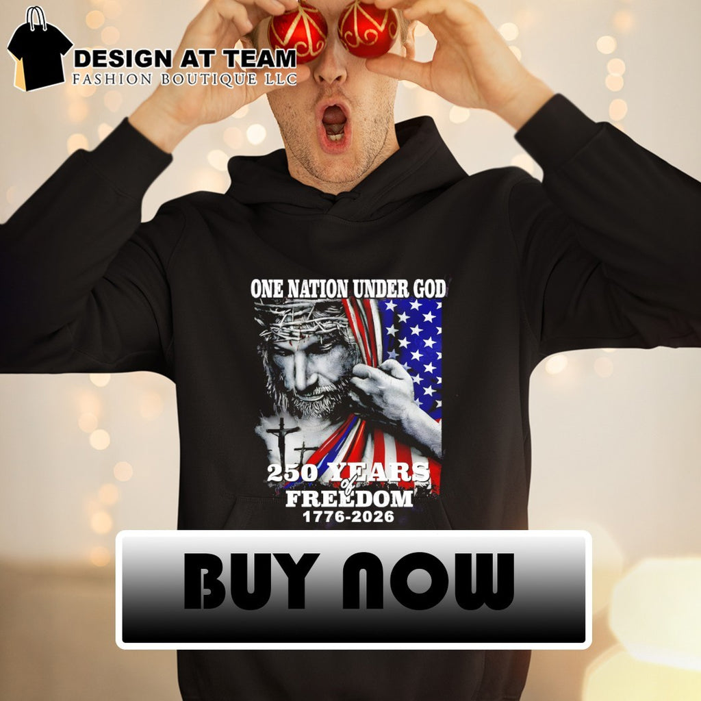 Jesus One Nation Under God 250 Years Of Freedom 1776-2026 shirt