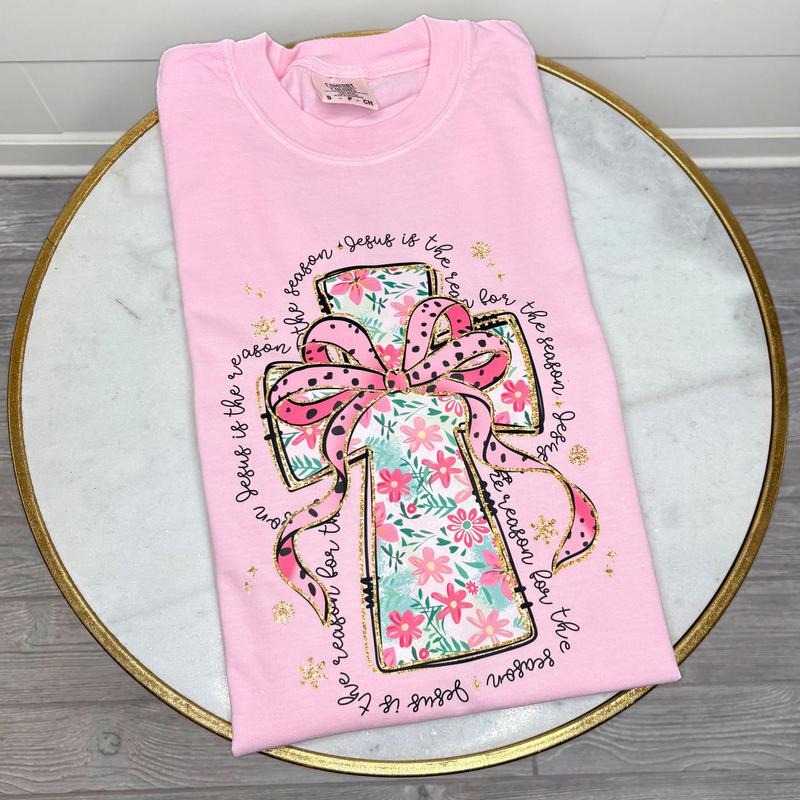 Jesus Season Floral Cross Comfort Colors 'NLB' T-Shirts, Hoodie, Sweatshirt