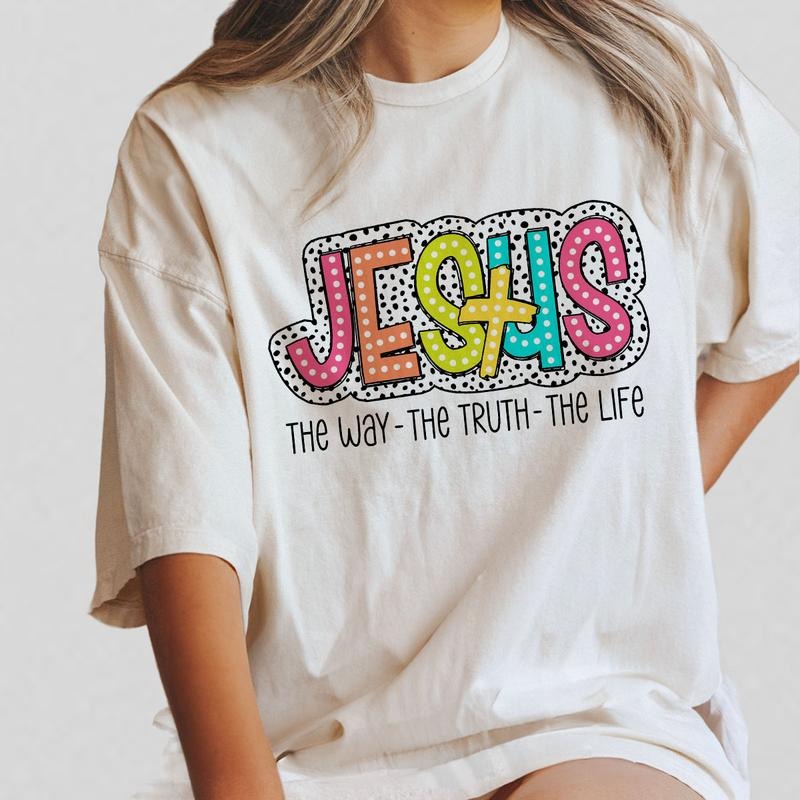 Jesus T-Shirt for Her, Christian Shirt for Women, Faith Shirt, Christian Gift Shirt, Christian Cross Tee, Jesus Lover...