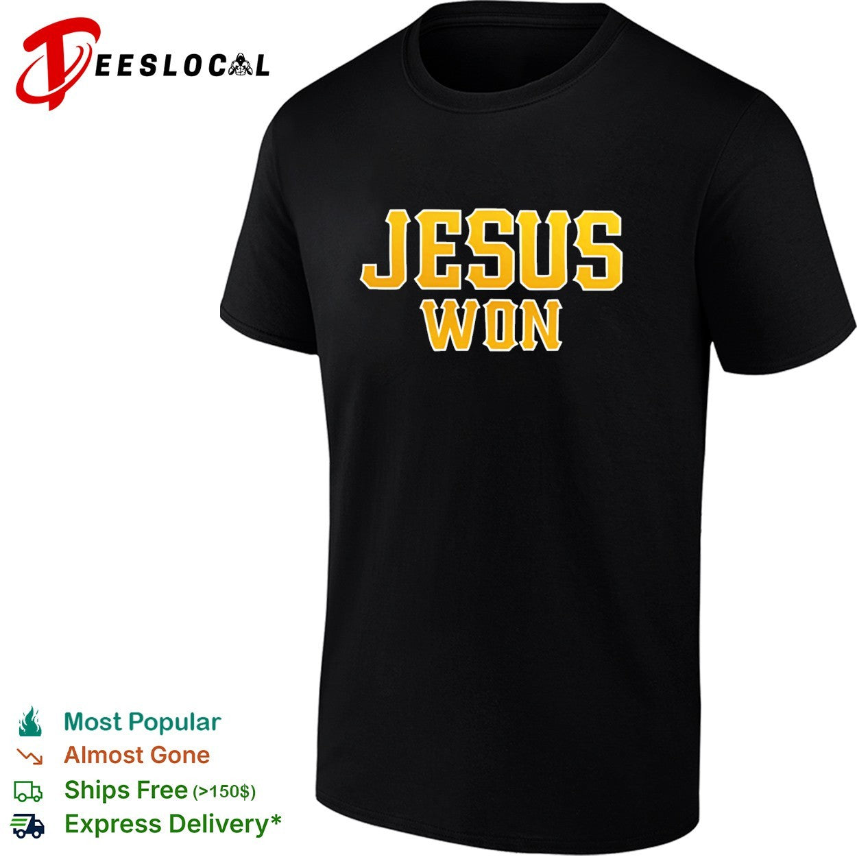 Jesus Won Christian Religious Faith Inspirational Quote Sport Style shirt
