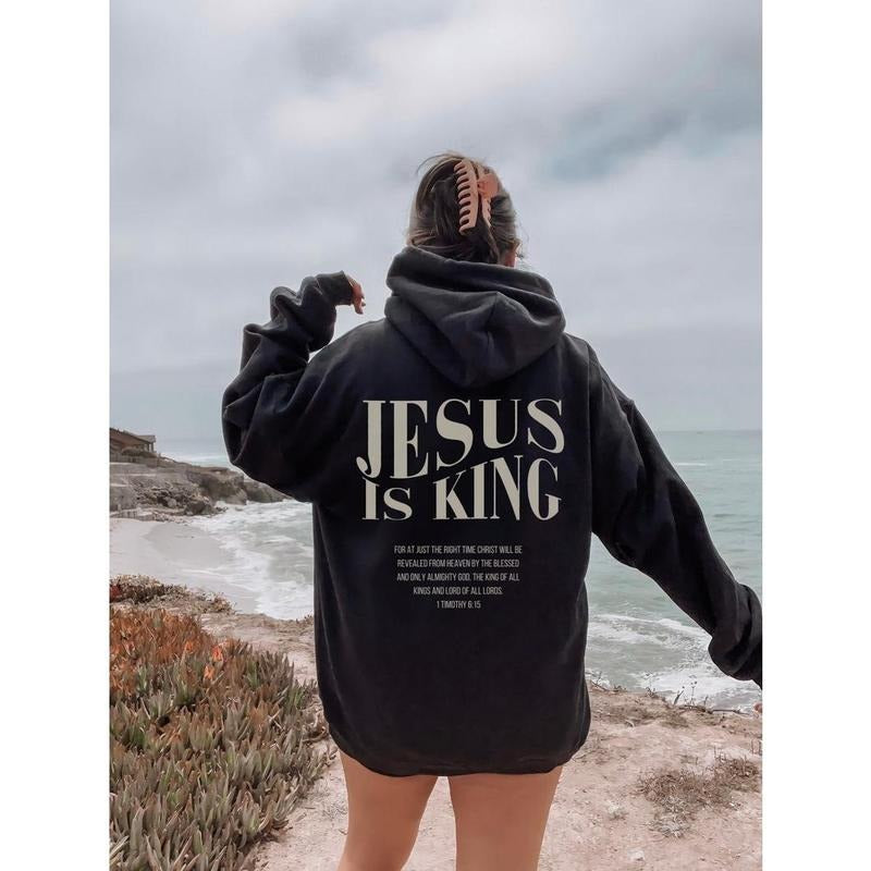 Jesus is king sweatshirt Jesus hoodie  Christian merch clothes streetwear Gospel T-shirt | PrintMintTees.com