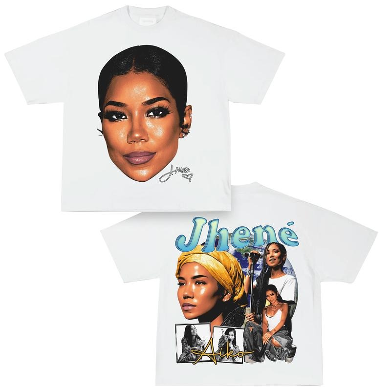 Jhene Aiko T-Shirt Rapper Graphic Tee Shirt Merch Men Women Menswear Topstyle{n002}2 Hoodie Sweatshirt | PrintMintTees.com