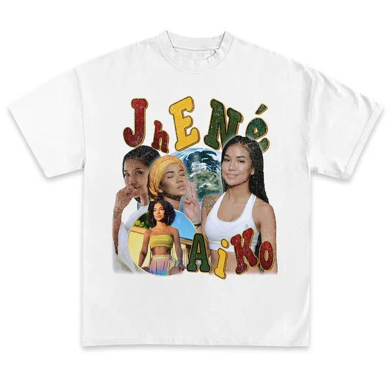 Jhene Aiko T-Shirt Vintage Rapper Graphic Tee Shirt Rap Hip Hop Shirt for Men Women Streetwearstyle{n002}2 Hoodie Sweatshirt