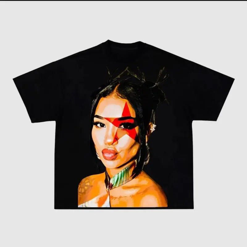 Jhene Rap Shirt - Black Classic Fabric Unisex Novelty Prints Streetwear Hoodie Sweatshirt | PrintMintTees.com