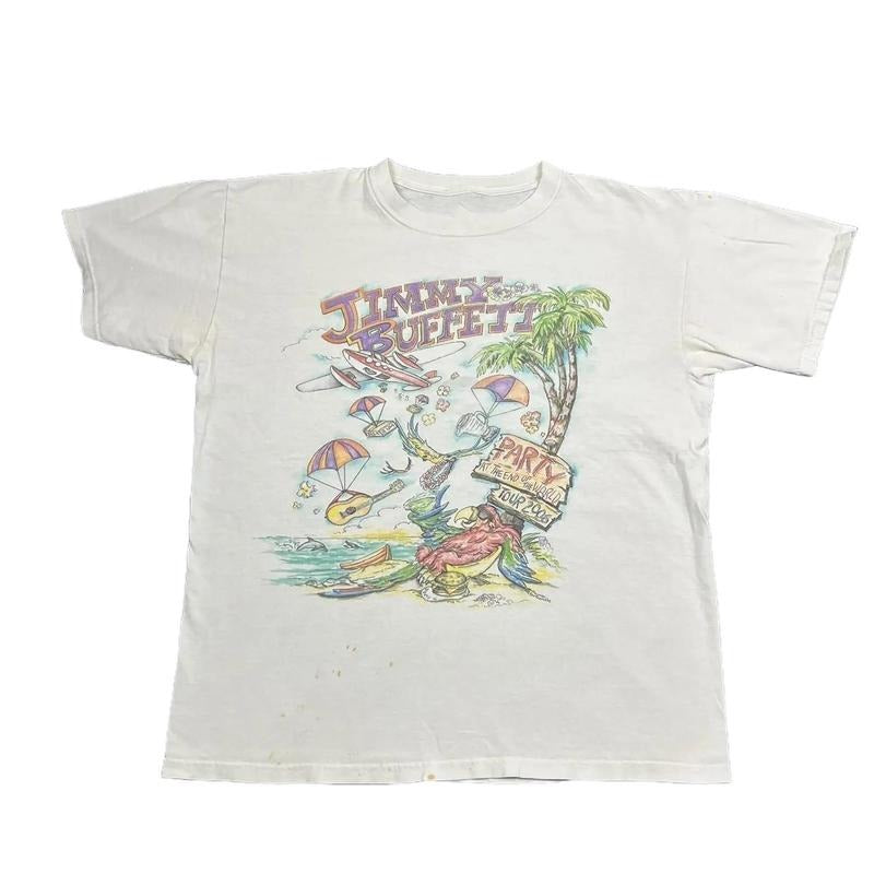 Jimmy Buffett Shirt Party At The End of The World Tour 2006, Shirt For Fan, Country Music Shirt (2) Menswear Tops...