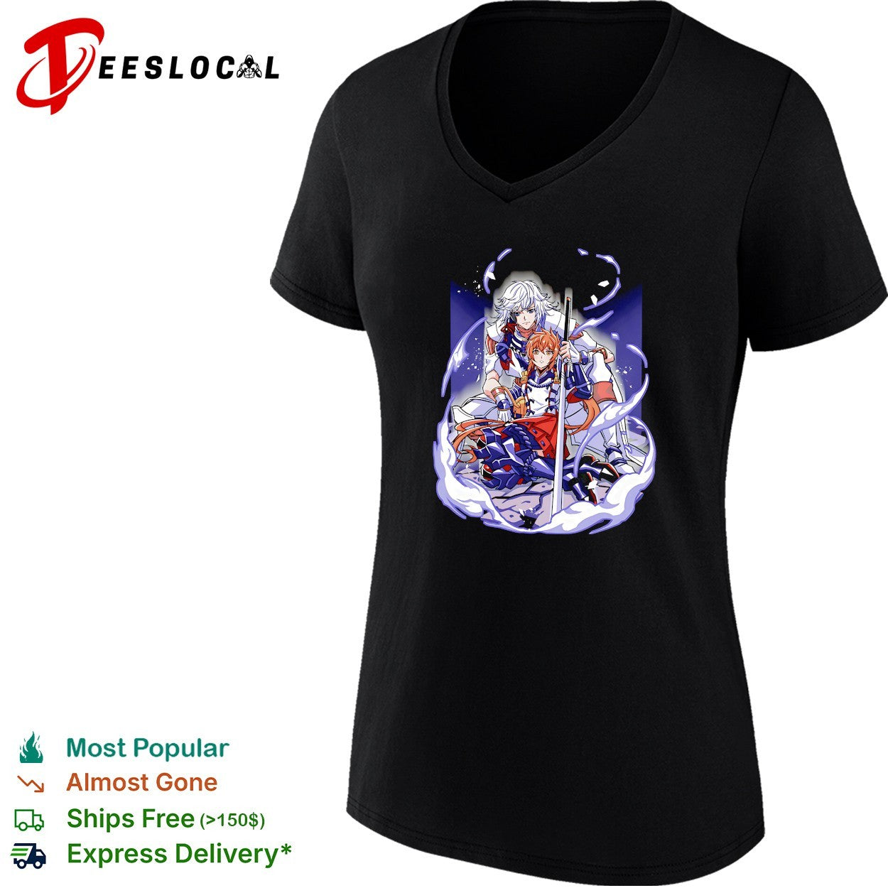Jin and Lora from Xenoblade Chronicles 2 Tragic Couple shirt