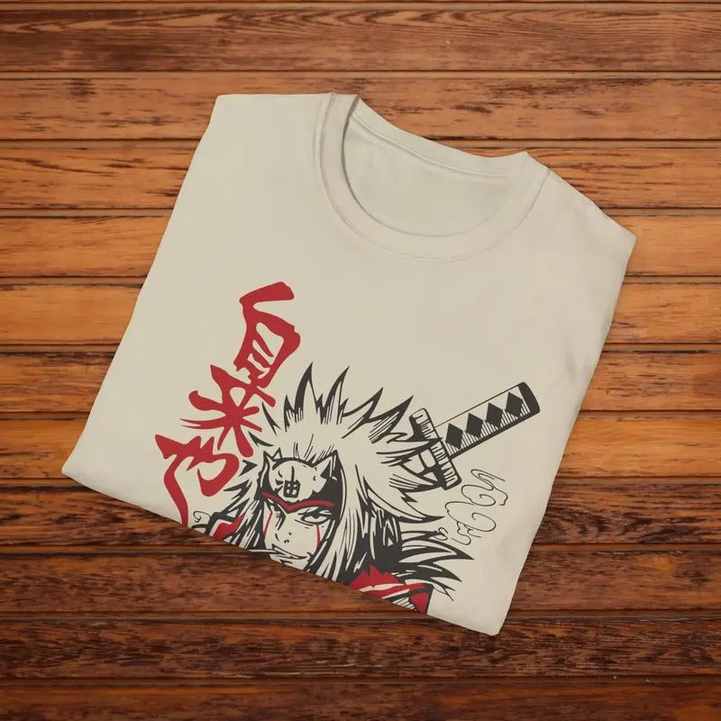 Jiraiya Anime T Unisex Japanese Streetwear Tee, Casual Otaku Fashion, Perfect Gift for Anime Fans Crewneck Cotton...